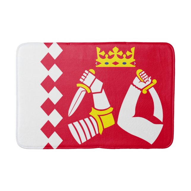 North Karelia Flag Bath Mat (Front)