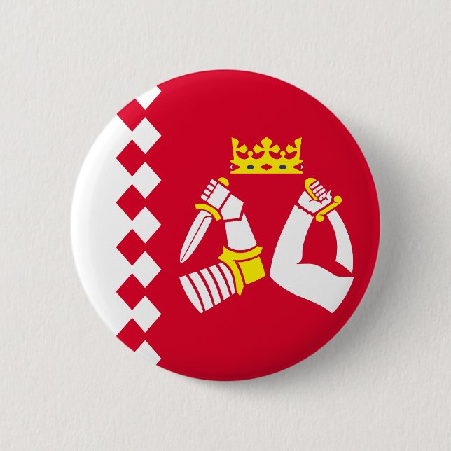 North Karelia Flag Button (Front)