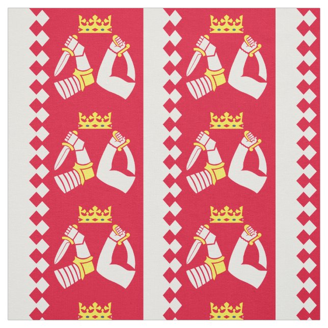 North Karelia Flag Fabric (Swatch)
