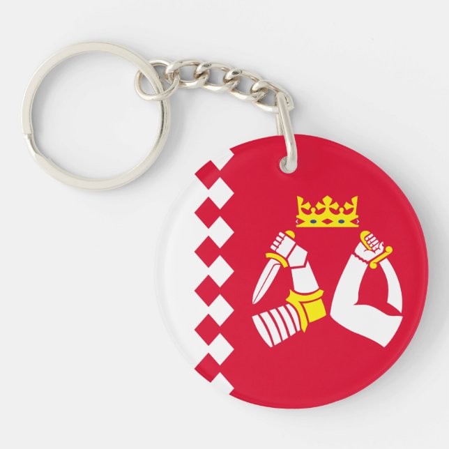 North Karelia Flag Keychain (Front)