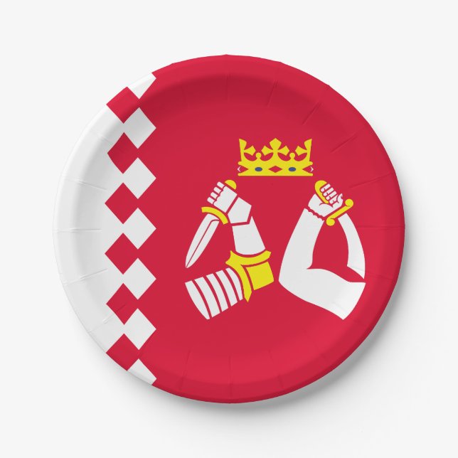 North Karelia Flag Paper Plates (Front)