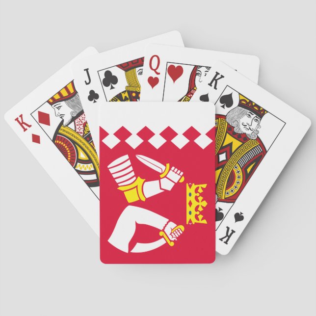 North Karelia Flag Poker Cards (Back)