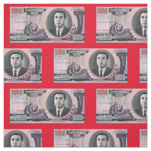 North Korea Banknote Fabric