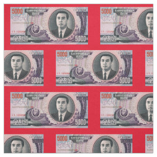 North Korea Banknote Fabric