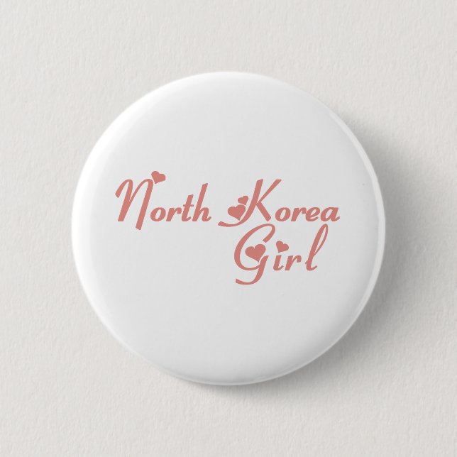North Korea Button (Front)