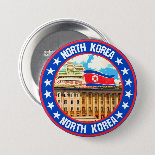 North Korea                                        Button (Front & Back)