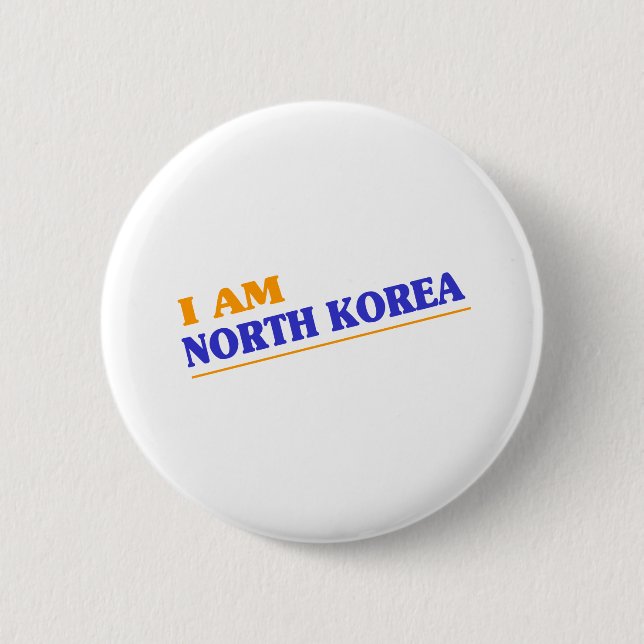 NORTH KOREA BUTTON (Front)