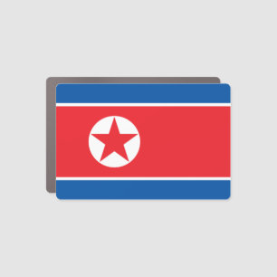 North Korea Flag Car Magnet