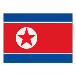 North Korea Flag Cards