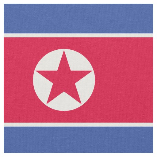 North Korea flag Fabric