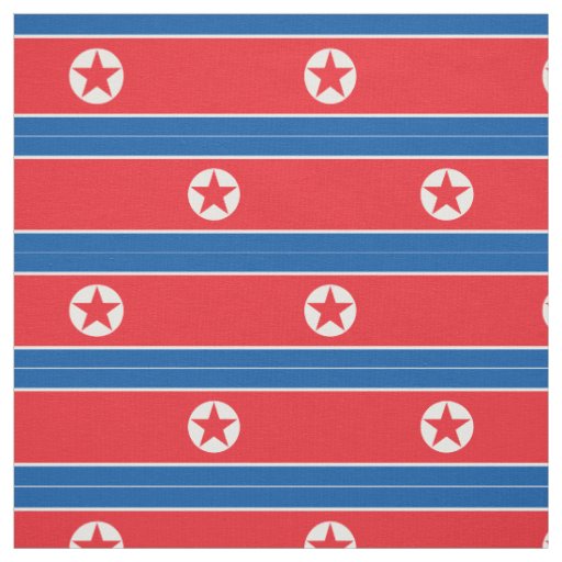 North Korea Flag Fabric