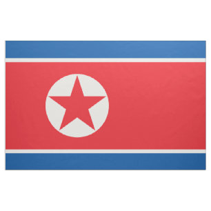 North Korea Flag Fabric