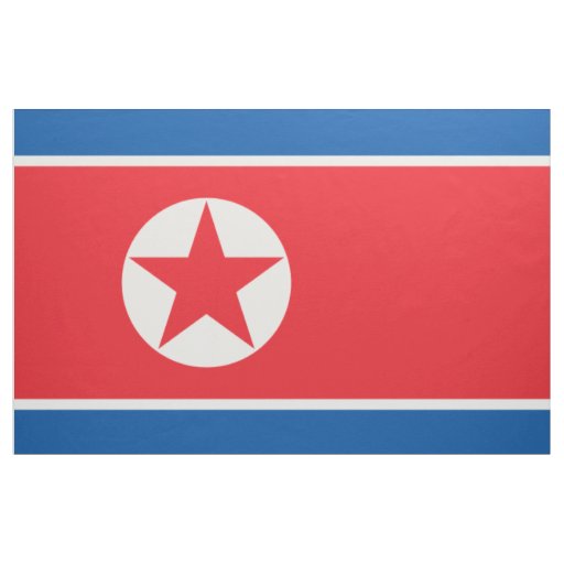 North Korea Flag Fabric
