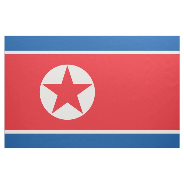 North Korea Flag Fabric (Yard)