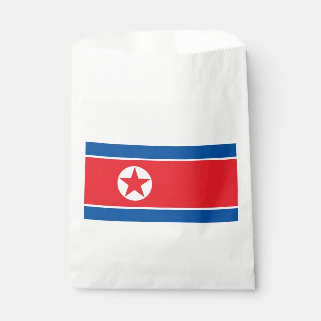 North Korea Flag Favor Bag (Front)