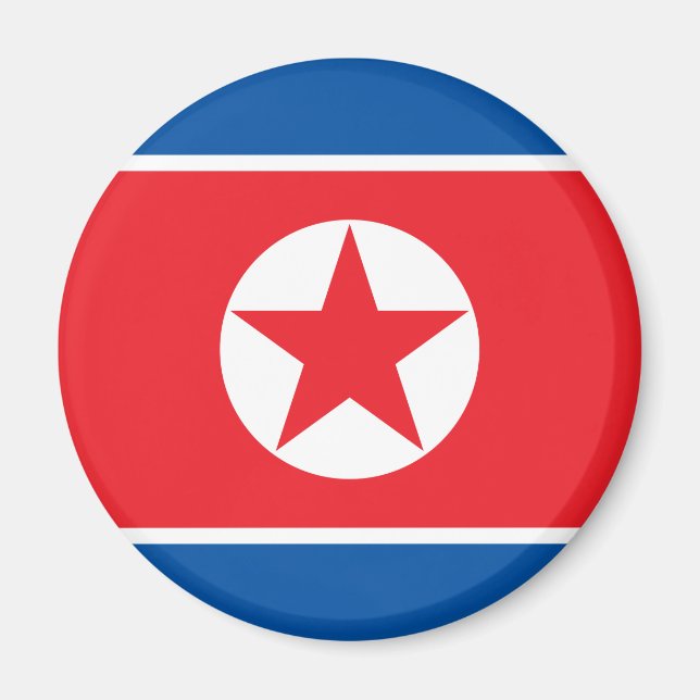 North Korea Flag Magnet (Front)