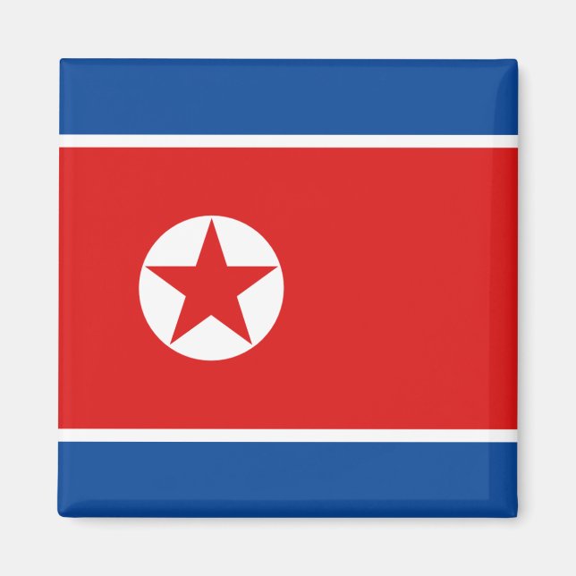 North Korea Flag Magnet (Front)