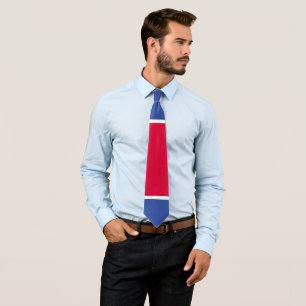 North Korea flag Neck Tie