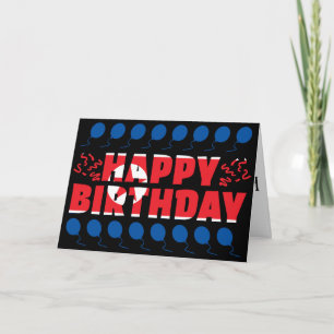 North Korea Flag Patriotic Birthday Card