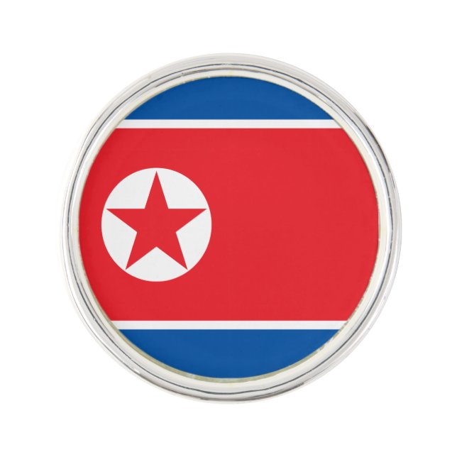 North Korea Flag Pin (Front)