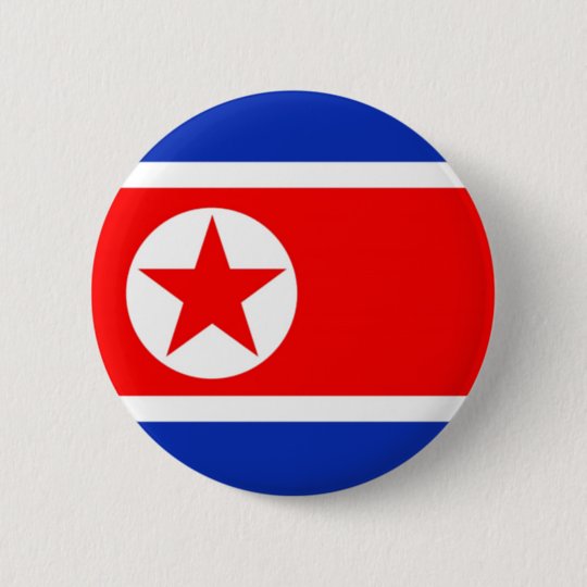 North Korea Flag Pinback Button | Zazzle.com