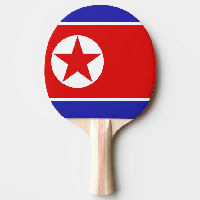 North Korea Flag Ping-Pong Paddle (Front)