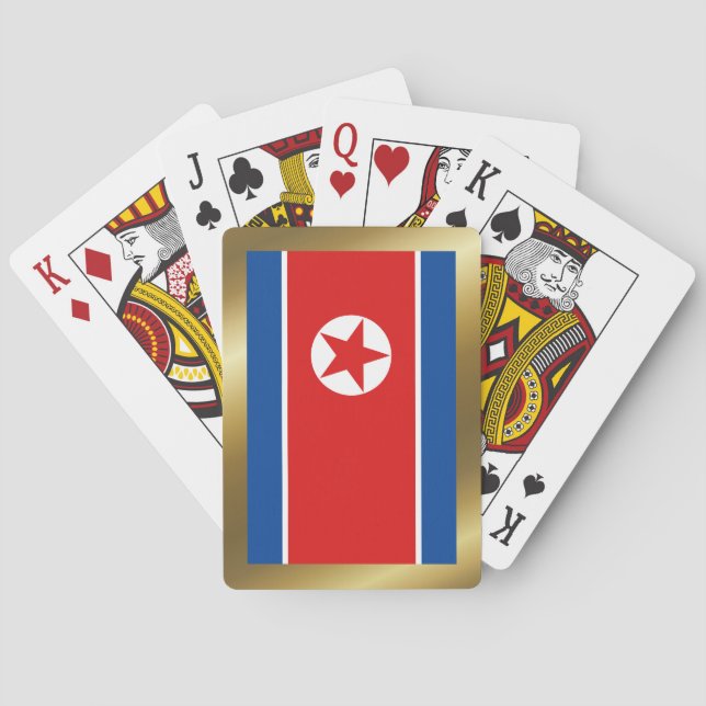 North Korea Flag Playing Cards (Back)