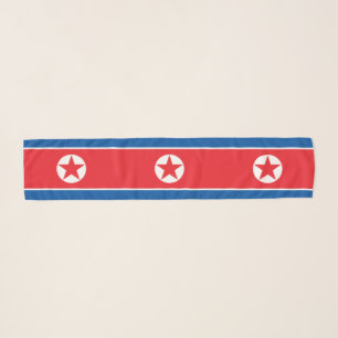 North Korea Flag Scarf