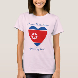 North Korea Flag Sweetheart T-Shirt