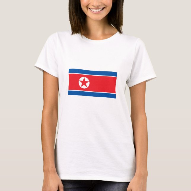 North Korea Flag T-Shirt (Front)