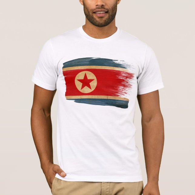 North Korea Flag T-Shirt (Front)