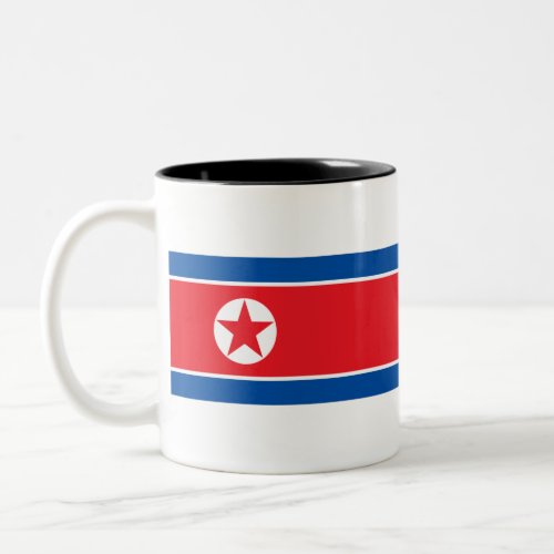 North Korea Flag Two_Tone Coffee Mug