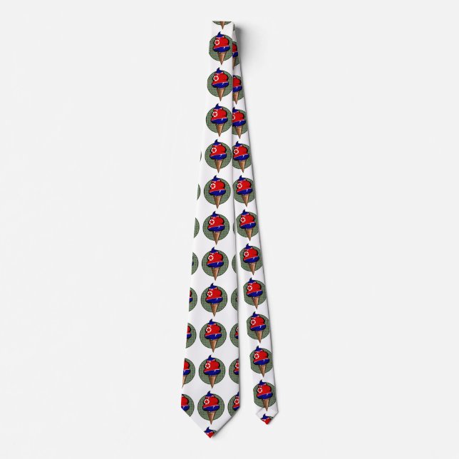 NORTH KOREA ICE CREAM NECK TIE (Front)