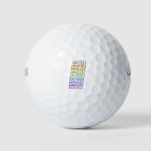 North Korea in Korean - 북한 - Korean Language Golf Balls