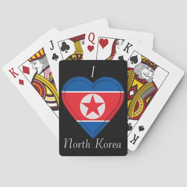 North Korea Korean flag Poker Cards (Back)