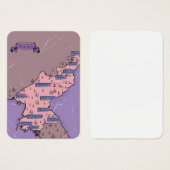 North Korea map (Front & Back)