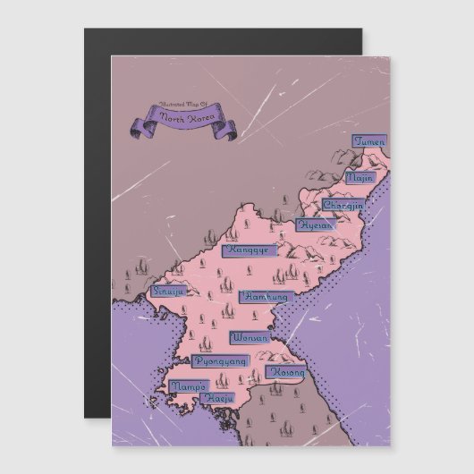 North Korea map (Front/Back)