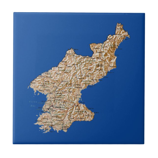 North Korea Map Tile (Front)