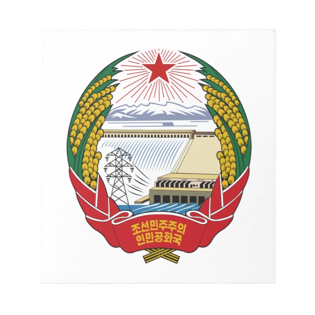 North Korea National Emblem Notepad (Front)