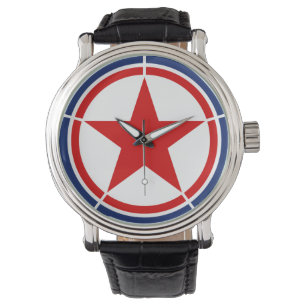 North Korea roundel country flag symbol army milit Watch