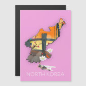North Korea travel map (Front/Back)
