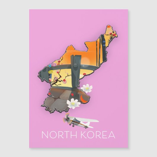 North Korea travel map (Front)