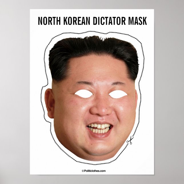 North Korean Dictator Mask Poster (Front)