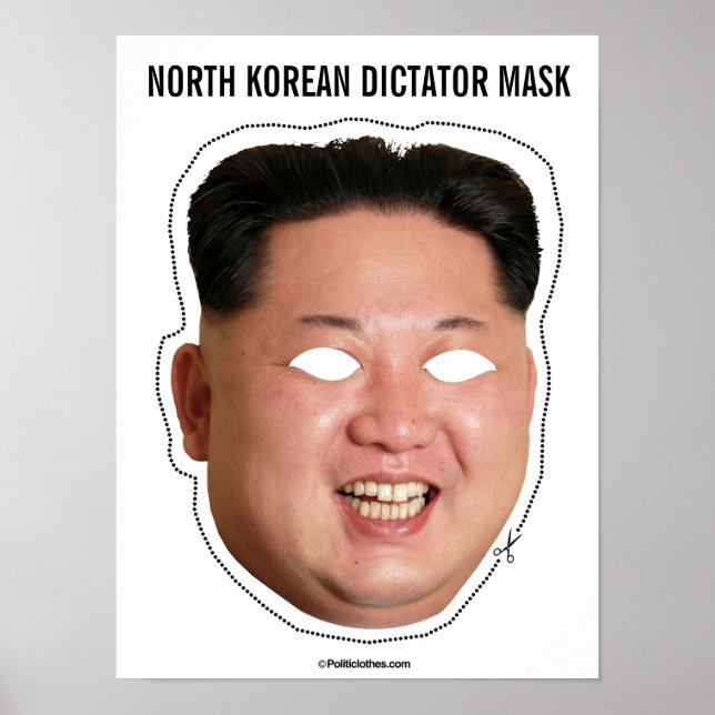 North Korean Dictator Mask Poster (Front)