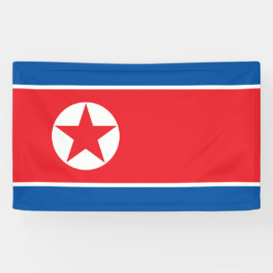 North Korean Flag Banner