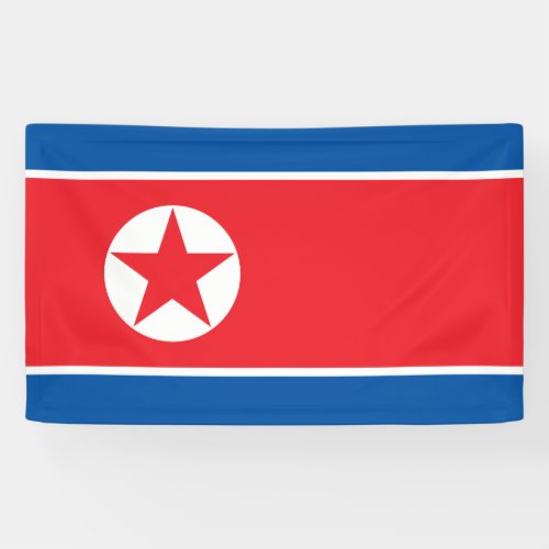 North Korean Flag Banner