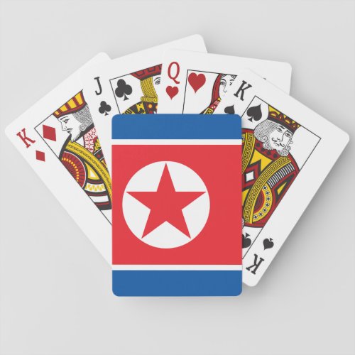 North Korean flag Poker Cards