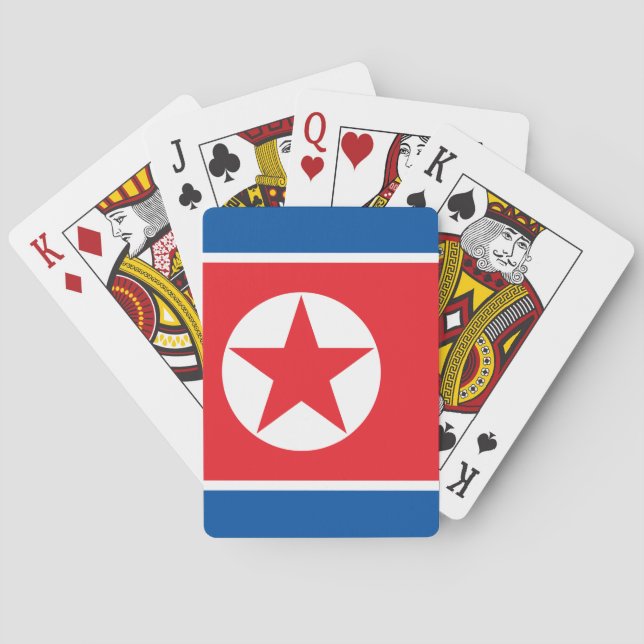 North Korean flag Poker Cards (Back)