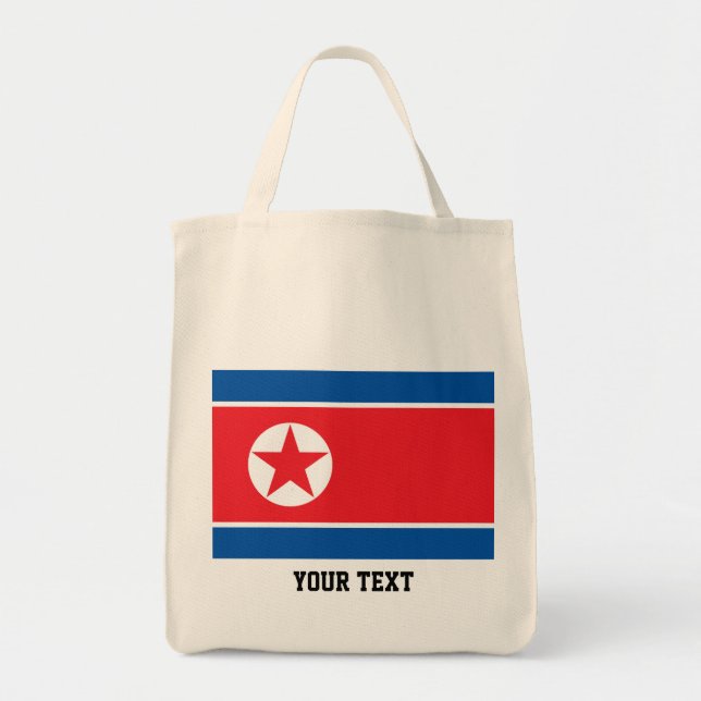 North Korean flag Tote Bag (Front)