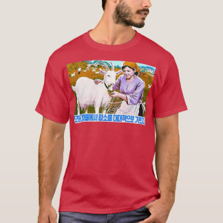 North Korean Propaganda Goat T-Shirt